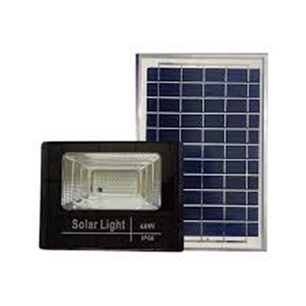 Refletor Led Solar 40w Cont.Rem.triangul