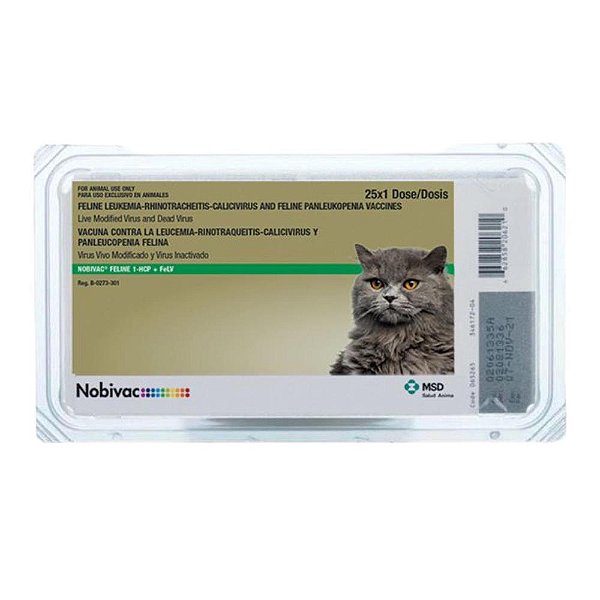 Vacina Nobivac Feline 1-Hcpch+felv 10x1 Dose