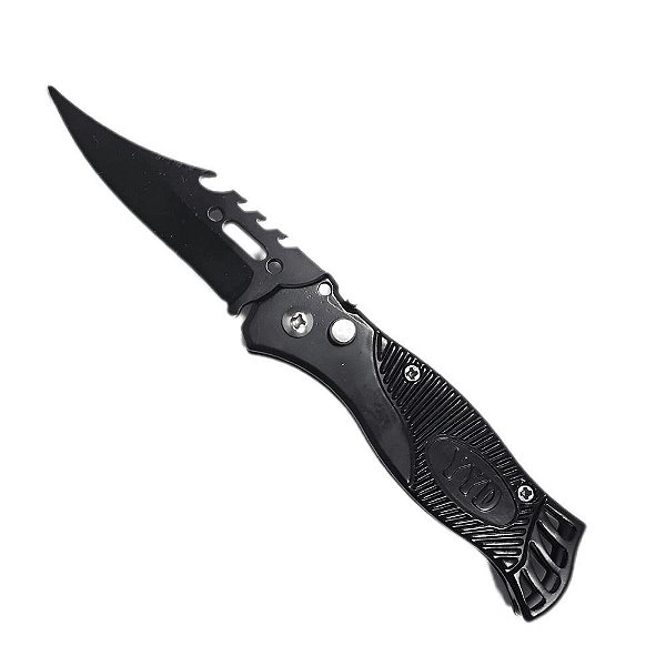 Canivete Automatico Preto 20,5cm Id-0533c