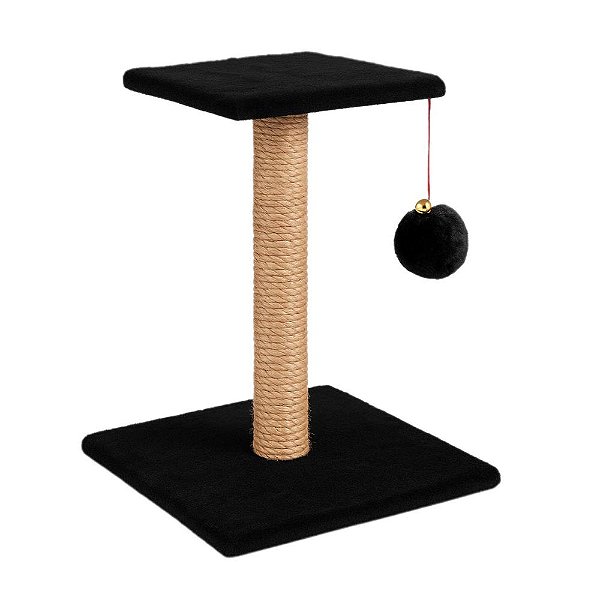 Arranhador Pop Sisal Pelucia Preto