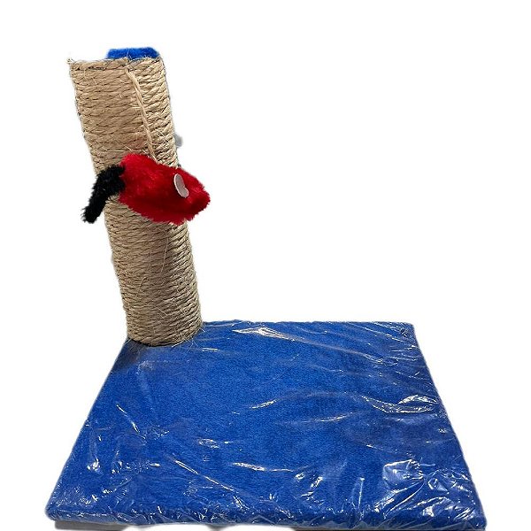 Arranhador Pop Sisal Pelucia Azul