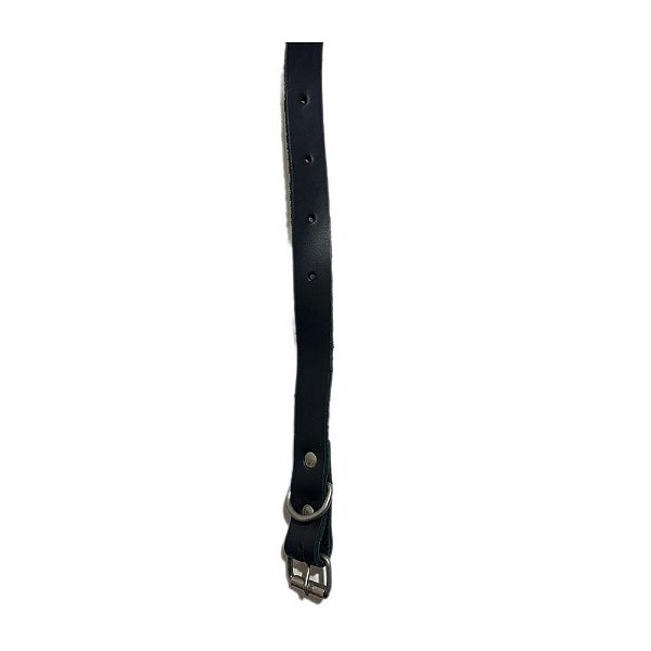 Coleira de Couro Preta N2 - Forpets