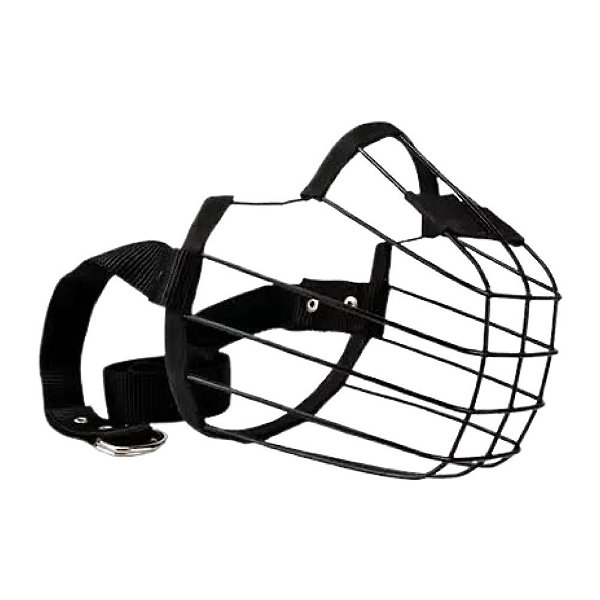 Focinheira Metal Preta Nylon N5 - Pet Ferri