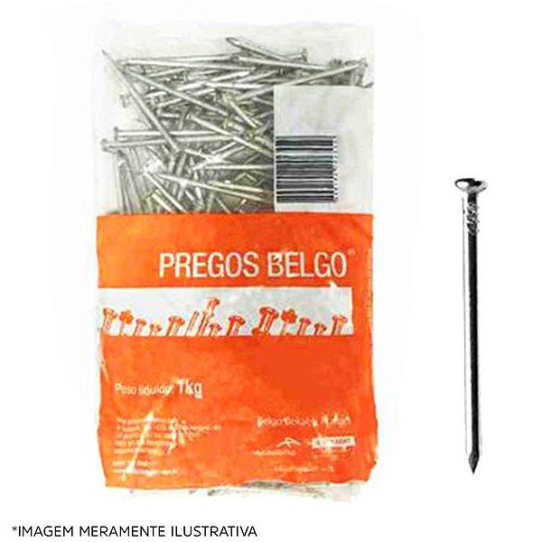 Prego 17x27 Belgo 1kg 2 1/2x11