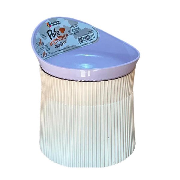 Comedouro Pote Ergonomico Gato 390ml - Lavanda
