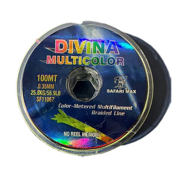 Linha Divina Multifilamento Multicolor 0,35mm 100m - Essencial
