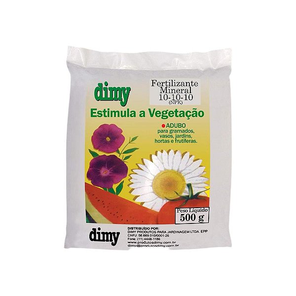 Adubo Npk 10.10.10 Dimy 500gr
