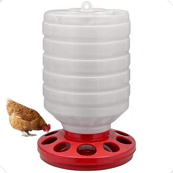 Comedouro P/aves 5lts-10 Furos