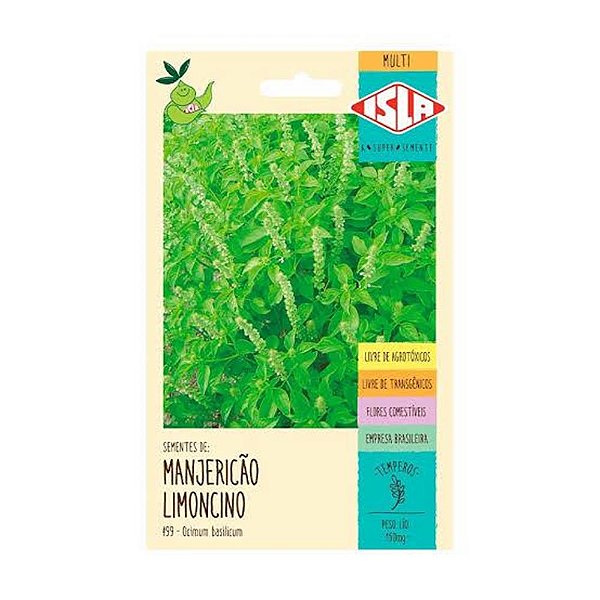 Semente Tempero Manjericao Lemoncino 15g