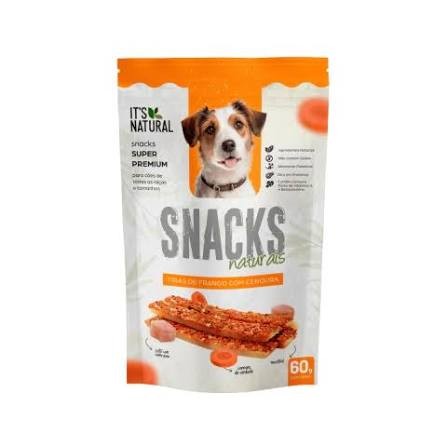 Natura Snacks Tiras de Frango C/ Cenoura 60g
