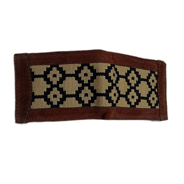 Carteira Couro Tamanho G Com Fita Pampa Larga Ref. A08