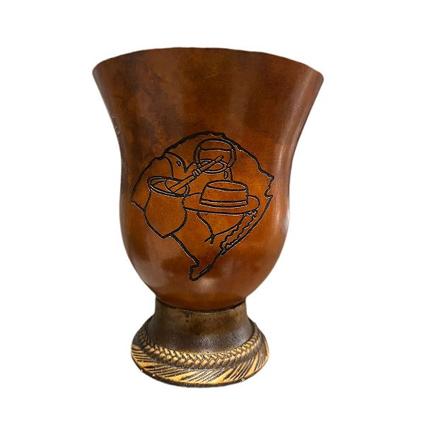 Cuia Dizeres Com Pe Sem Bocal Ref. C72 Modelo 13 - Cusco