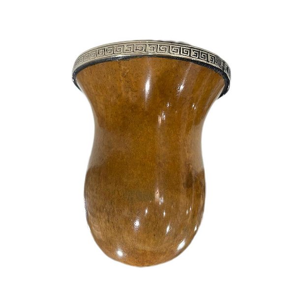 Cuia Bago de Touro Virola de Alpaca Ref.C225 - Cusco