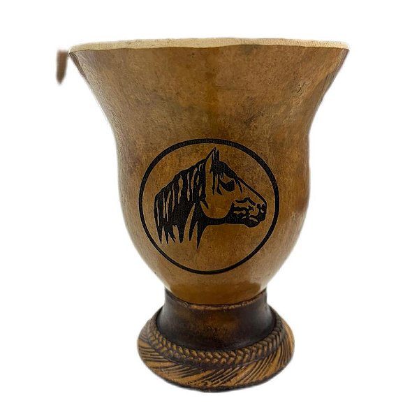 Cuia Com Pe Bocal Liso Cavalo Ref. C22-01 - Cusco