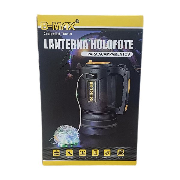 Lanterna Holofote C/ Fita de Led 10m Bm-Td8100 - Essencial