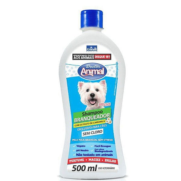 Shampoo Dr.Animal Branqueador 500ml