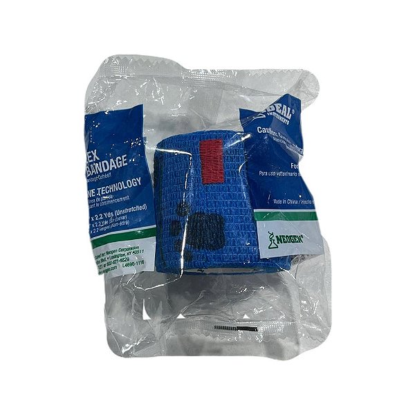 Bandagem Faixa Elastica 5cm Azul Oz170232