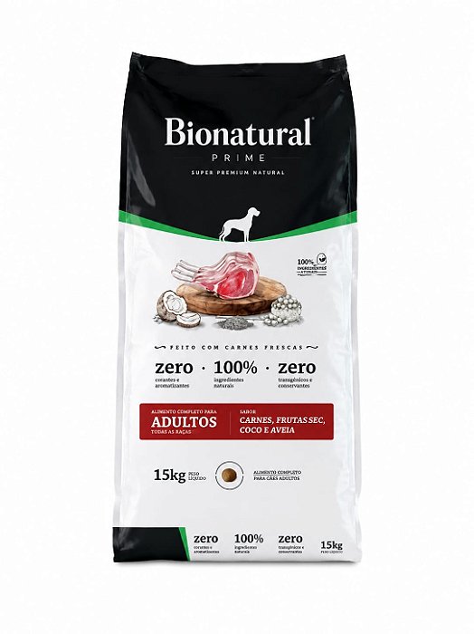Racao Bionatural Caes R.Gg Adultos Cordeiro 15 Kg