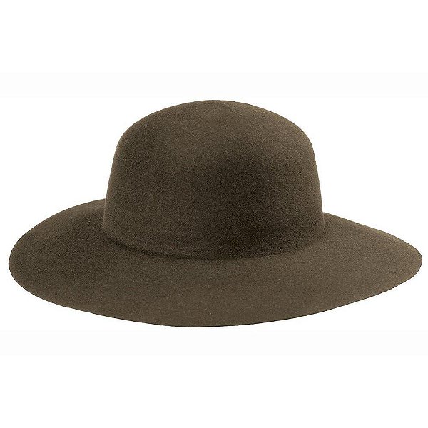 Chapeu Panca de Burro La de Carneiro Aba 8cm Chocolate - Tam: 58 - Rio Branco