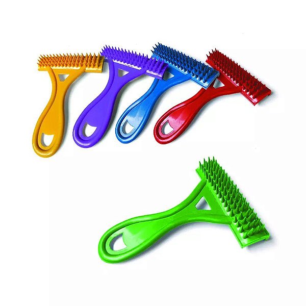 Escova Rastelo Cerda Longa F.Plastic Rclf0914