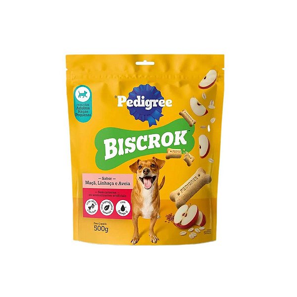Pedigree Biscrok Adulto R Pequenas Maca 500gr Unidade