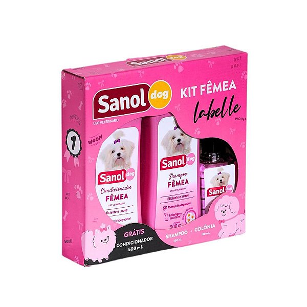 Kit Labelle Femea Sanol Dog