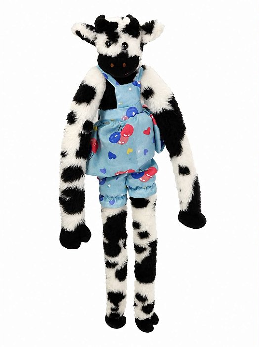 Brinquedo Vaquinha Vestida Grande Bicho Com Luxo