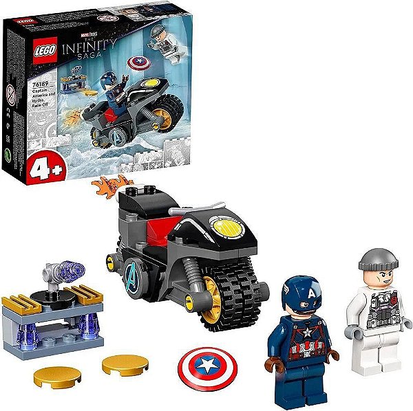 Lego Marvel Capitão América E Hydra Face Off 76189