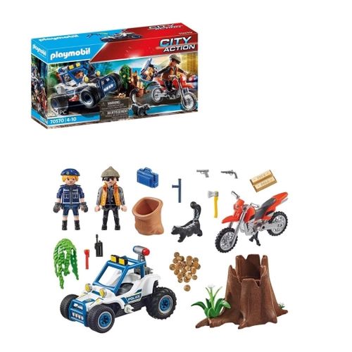Playmobil Perseguição Da Polícia City Action 89 Pçs 70570 Sunny