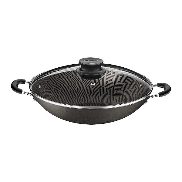 Panela Wok Paris Chumbo 32 Cm 4,4 L Em Alumínio Tramontina 28545/632