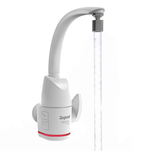 Torneira Elétrica Para Cozinha Prima Touch 220v Branca Zagonel