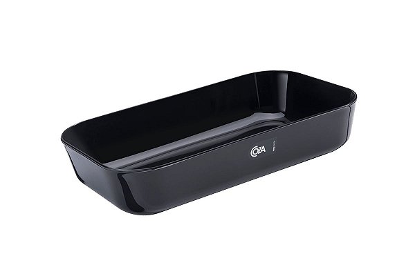 Tigela Retangular 2,8l Brinox Preto