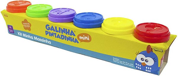 Kit Minha Massinha Galinha Pintadinha 6 Potes - Sunny