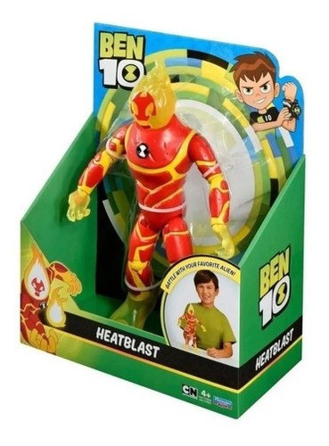 Ben 10 Boneco Articulado Chama 30 Cm Luxo Sunny 1752