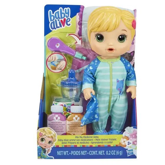 Boneca Baby Alive Aprendendo a Cuidar Loira Hasbro E6937