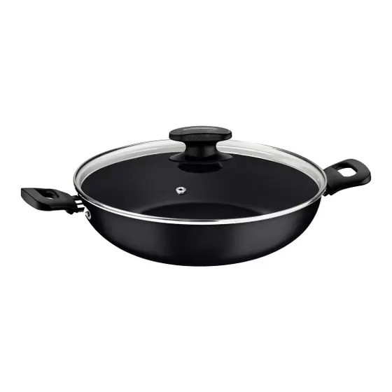 Panela Wok Antiaderente 3,3l Com Tampa Loreto Grafite Tramontina