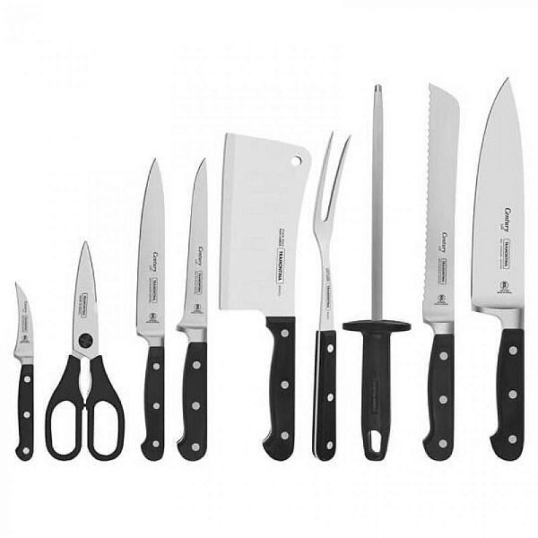 Kit Chef Inox Century 10 peças TRAMONTINA