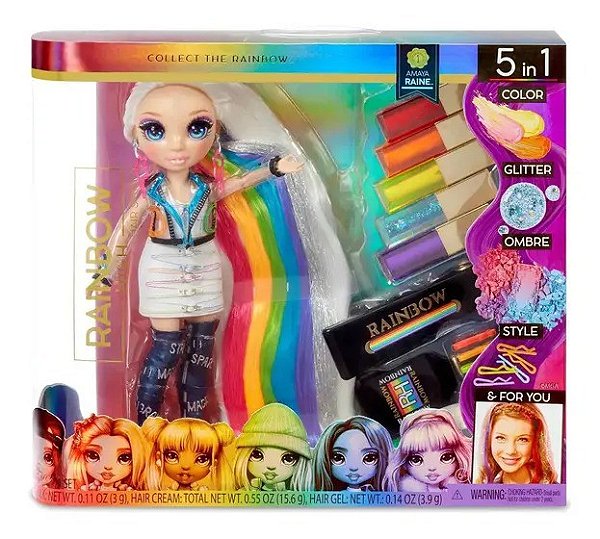 Boneca Rainbow High Amaya Raine Hair Studio MGA