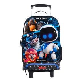 Kit Mochila Escolar Rodinha Astro Bot Thermo Dermiwil