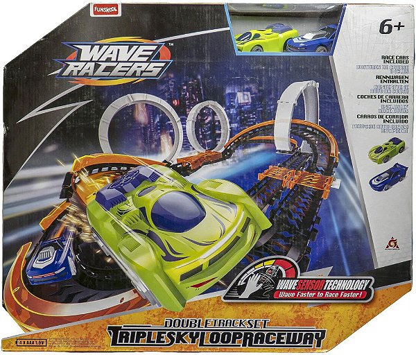 Pista Hot Wheels Wave Racers com 2 Carrinhos Fun em Promoção na