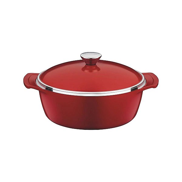 Caçarola Tramontina Alumínio Forjado 24 Cm 3,7 L Vermelho