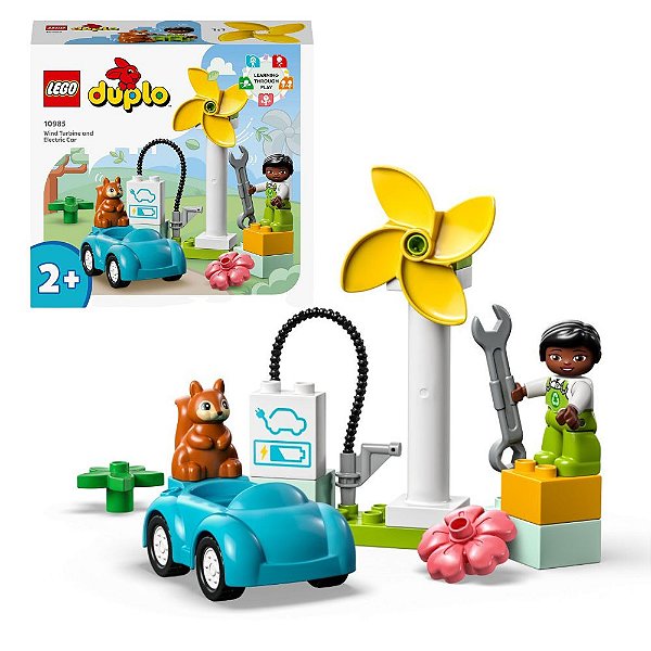 Lego Duplo Turbina Eólica e Carro Elétrico 10985