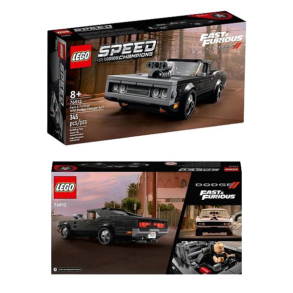 Lego Velozes e Furiosos 1970 Dodge Charger R/T 76912