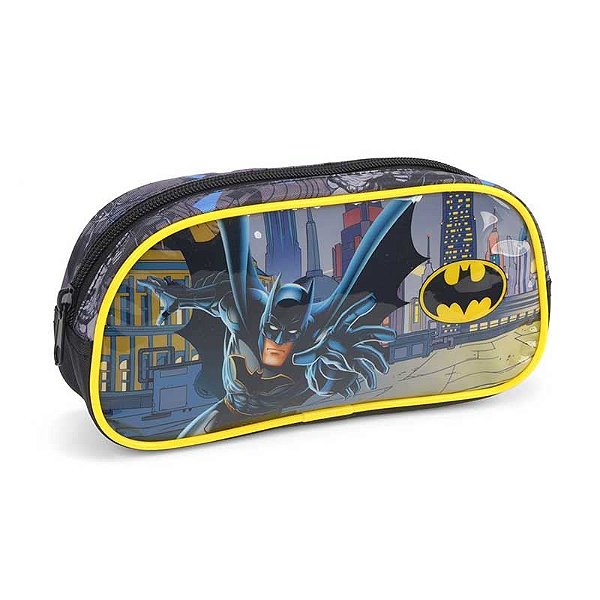 Estojo Escolar Infantil Juvenil Batman Dc Comics Warner