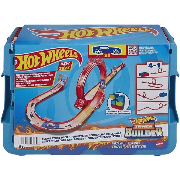 Hot Wheels Caixa de Acrobacias de Fogo HMC04 Mattel