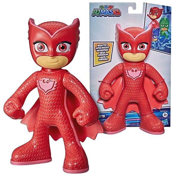 Boneco Owlette Corujita Pj Masks 25 Cm Articulado F4590