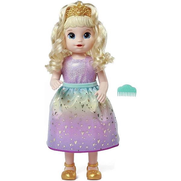 Boneca Baby Alive Princess Ellie Grows Up Loira F5236 Hasbro