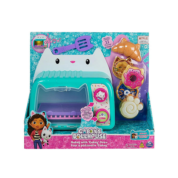 Gabbys Dollhouse Forninho Do Cakey Com Luz E Som Sunny 3640