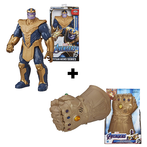Boneco Thanos E7381 E Manopla do Infinito E1799 Hasbro