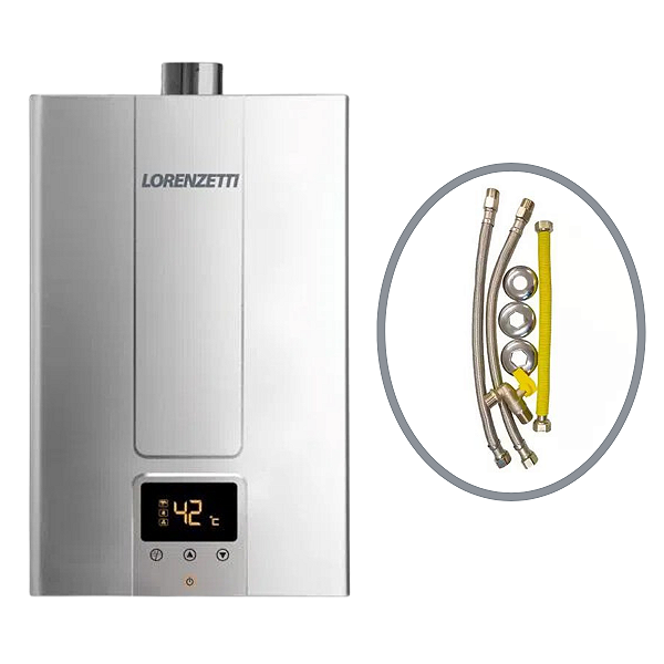 Aquecedor a Gás Lz 1600 de-i GLP com Kit Instalação Lorenzetti